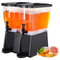 VEVOR Beverage Dispenser, 3 Gallon x 2 Drink Dispensers για πάρτι, Πλαστική θήκη χυμού με Stand Spigot καπάκι, Iced Tea Juice Water Dispenser, για εστιατόρια, ξενοδοχεία, πάρτι