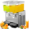VEVOR Commercial Cold Beverage Dispenser Δοχεία ποτών από ανοξείδωτο χάλυβα Fruit Juice Beverage Dispenser 2 Tanks 6,4 Gallon Δοχείο παγωμένου τσαγιού εξοπλισμένο με ελεγκτή θερμοστάτη