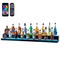 VEVOR LED Lighted Liquor Bottle Display Bar Shelf RF &amp; App Control 60&quot; 2-Step