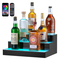 VEVOR LED Lighted Liquor Bottle Display Bar Shelf RF &amp; App Control 16&quot; 3-step