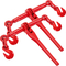 VEVOR 9215LBS 3/8&quot; – 1/2&quot; Ratchet Binders 9.215 LBS Ασφαλές φορτίο εργασίας, γάντζοι G70 και ρυθμιζόμενο μήκος, για αλυσίδες βαθμού 70-80, δέσιμο, έλξη, ρυμούλκηση, 2-συσκευασία, κόκκινο