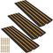 VEVOR Driveway Curb Ramp, 3 πακέτα 1 Channel Curb Bridge, 22046lbs Capacity Rubber Driveway Curb Bridge, Rise Curbside Bridge Ramp 2,6&quot; for Driveway, Loading Dock, Garage, Sideway, Car, Truck, Scooter