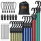 VEVOR 32 Pcs Flat Bungee Cord Set 17 mm Heavy Duty Bungee Ιμάντες με J-Hokks