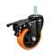 Τροχοί VEVOR Caster, 4 ιντσών, Σετ 4, Χωρητικότητα 440 lbs, Ροδάκια με σπείρωμα με φρένο A/B διπλού κλειδώματος, Βιομηχανικοί τροχοί βαρέως τύπου, περιστρεφόμενοι τροχοί χωρίς θόρυβο για καρότσι, έπιπλα