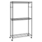 Βάση ρούχων VEVOR Heavy Duty, ράφι ρούχων κυλιόμενο με 3 στρώσεις αποθήκευσης, 2 ράβδους και 2 ζευγάρια πλαϊνούς γάντζους, Ρυθμιζόμενο ύψος ντουλάπα για κρεμασμένα ρούχα, χωρητικότητα φόρτωσης 400 λίβρες