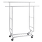 Βάση ρούχων VEVOR Heavy Duty, ράφι ρούχων με διπλή ράβδο για κρεμάστρα, ράφι ρούχων με ρυθμιζόμενο ύψος και εκτεινόμενο μήκος με χώρο αποθήκευσης κάτω, χωρητικότητα 600 λίβρες