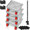 VEVOR Furniture Dolly, Furniture Moving Dollies with 360° PP Swivel Wheels &amp; Carbon Steel panel, 250 Lbs Capacity Furniture Lift Mover Mover Set for Moving Heavy Furniture Refrigerator Sofa