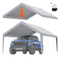 Ανταλλακτικό κάλυμμα κουβούκλιο VEVOR Carport 13 x 20 ποδιών, προστατευτικό κάλυμμα για σκηνές γκαράζ βαρέως τύπου αδιάβροχο και προστασία από την υπεριώδη ακτινοβολία, Εύκολη εγκατάσταση με μπάντζες μπάλας, γκρι (Μόνο επάνω κάλυμμα, δεν περιλαμβάνεται πλαίσιο)