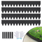 VEVOR Steel Landscape Borders, 4-pack Steel Garden Edge Borders, 40&quot; L x 6&quot; H Straps, Hammer-in Hodge Border with 6 Clips, Endable Metal Landscape Borders for Yard, Garden, Laws