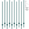 VEVOR 6 πόδια Fence Post 10 Pack T-Post Heavy Duty Μεταλλικοί στύλοι φράχτη πράσινο