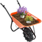 VEVOR Electric Wheelbarrow Cart One Wheel 5 Cu Ft Powered Dump Cart 330 lbs