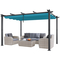 VEVOR 10&#039;x13&#039; Outdoor Retractable Pergola with Sun Shade Canopy Bulle αλουμινίου