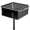 Ψησταριά VEVOR Outdoor Park Style Grill 16 x 16 ιντσών Carbon Steel Style Park Style BBQ Grill Ρυθμιζόμενη ψησταριά πάρκου με κάρβουνο με σχάρα από ανοξείδωτο χάλυβα Εξωτερική σχάρα πάρκου, κολόνα στο έδαφος