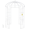 VEVOR Birdcage Shape Garden Arbor, 9\&#039; Υψηλό x 6,6\&#039; πλάτος, Heavy Duty σφυρήλατο Iron Arbor, Wedding Arch Trellis for Climbing Vines in Outdoor Garden, Lawn, Backyard, Patio, White
