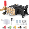 VEVOR αντλία πλύσης πίεσης 1&quot; Shaft Horizontal Triplex Plunger 4200 PSI 4,2GPM