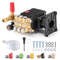 VEVOR αντλία πλύσης πίεσης 1&quot; Shaft Horizontal Triplex Plunger 4400 PSI 4,4GPM