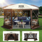 VEVOR Pop-up Camping Gazebo Camping Canopy Shelter 6 όψεων 12&#039; x 12&#039; Sun Shade
