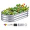 Κρεβάτι VEVOR Raised Garden, 48,2 x 24,6 x 11 ιντσών Γαλβανισμένο μεταλλικό κουτί φυτευτήρων, κουτιά φυτεύματος εξωτερικού χώρου με ανοιχτή βάση, για καλλιέργεια λουλουδιών/λαχανικών/βοτάνων στην πίσω αυλή/κήπο/αίθριο/μπαλκόνι, ασήμι