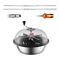 VEVOR Leaf Bowl Trimmer, 24&#039;&#039; Trimmer Bowl, Χειροκίνητο Bud Trimmer με λεπίδες από ανοξείδωτο ατσάλι για περιστροφή περιστροφής, περιλαμβάνεται θόλος καθαρής ορατότητας και κλαδευτήρι χειρός, για κοπή φύλλων, μπουμπουκιών, λουλουδιών