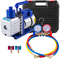 Αντλία κενού VEVOR 4.8CFM Ψύξη HVAC R22 R134A R410A A/C 4 σωλήνες μετρητής πίεσης