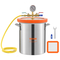 VEVOR Vacuum Chamber Tempered Glass Lid Vacuum 3 Gal Degassing Chamber Silicone