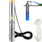 Υποβρύχια αντλία VEVOR Deep Well, 750W 230V/50Hz, 105L/min 62 m Ανθεκτικό στην άμμο &lt;5%, Ηλεκτρικό καλώδιο 20 m, 8,9 cm Αντλίες νερού από ανοξείδωτο χάλυβα για βιομηχανική, άρδευση και οικιακή χρήση, IP68 αδιάβροχο