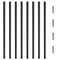 Μεταλλικά κάγκελα VEVOR Staircase, 32,28&#039;&#039; x 1&#039;&#039; Επίπεδοι διακοσμητικοί άξονες από κράμα αλουμινίου, 51 πακέτο κιγκλίδωμα καταστρώματος με βίδες, κλασικό κιγκλίδωμα κοίλου καταστρώματος σατέν με μαύρη επίστρωση για βεράντα