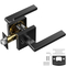 VEVOR Privacy Door Handless 1 PC Matte Black Square Door Lever Εσωτερικό χωρίς κλειδί