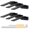 Βάση ραφιού VEVOR, 6&quot; L x 4&quot; Π x 1,6&quot; Υ 6 τεμ., Πλωτές βάσεις ραφιών βαρέως τύπου, στηρίγματα για ράφια, 5mm Μαύρο ματ βραχίονα ραφιού L, χαλύβδινα στηρίγματα ραφιών με χωρητικότητα 160 lbs