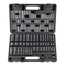 VEVOR 3/8&quot; Drive Impact Socket Set, 48 Piece Socket Set SAE (5/16&quot; -3/4&quot;) &amp; Metric (8-22mm) Μπάρα επέκτασης μονάδας δίσκου Cr-V 6 σημείων Universal Joint &amp; Power Drill Adapter περιλαμβάνει θήκη αποθήκευσης