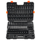 VEVOR Impact Sockets Set 130PCS 6-Point 3/8&quot; &amp; 1/2&quot; Drive Bit Ratchet Tool Kit