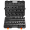 VEVOR Impact Sockets Σετ 59 τμχ 6-Point 3/8&quot; &amp; 1/2&quot; Drive Bit Ratchet Tool Kit