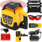 VEVOR Rotary Laser Level Kit Red Beam Digital Self-leveling Rotary Laser Kit 500M Range with Remote Control &amp; Receiver