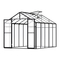 VEVOR Polycarbonate Θερμοκήπιο 8 x 10 Ft Υπαίθριο περίπατο Θερμοκήπιο για Κήπο