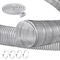 VEVOR 4&#039;&#039; x 50&#039; Dust Collection Hose Thickened PVC Flexible Clear Hose