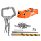 VEVOR Pocket Hole Jig, 56 Pcs Mini Jig Pocket Hole System με 9&quot; C-clamp, Step Drill, γαλλικό κλειδί, Drill Stop Ring, Square Drive Bit και βίδες, για ξυλουργικά έργα DIY