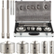 VEVOR Concrete Hole Saw Kit, 1-2/11\&quot;, 1-3/5\&quot;, 2-9/16\&quot;, 3-5/32\&quot;, 3-15/16\&quot; Σετ τρυπανιών SDS Plus &amp; SDS MAX Κόπτης Τοίχων Τρυπών Στέλεχος με Μπέκα 4-1/3\&quot; για σκυρόδεμα, τσιμέντο, πέτρινο τοίχο, Ma