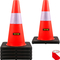 VEVOR Safety Cones Traffic Cones 18&quot; Orange Reflective Collars Road Cones 5 τμχ