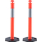 VEVOR Traffic Delineator Post Cones, 2 Pack, Traffic Safety Delineator Barrier with 16,93 x 16,93 in Rubber Base, for Traffic Control Προειδοποίηση Εξωτερική εσωτερική χρήση Χώρος στάθμευσης Κατασκευή Προσοχή Δρόμοι