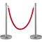 VEVOR Crowd Control Stanchion Stanchion Σετ 2 τεμαχίων με κόκκινο βελούδινο σχοινί
