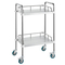 VEVOR Lab Rolling Cart, 2-ράφι από ανοξείδωτο ατσάλι, καρότσι σερβιρίσματος εργαστηρίου με περιστρεφόμενους τροχούς, Dental Utility Cart for Clinic, Lab, Hospital, Salon, 15,16&quot;x21,57&quot;x34,06