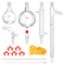 VEVOR Lab Distillation Kit, 3.3 Boro Lab Glassware Distillation Kit with 24, 40 Joint, 1000ml Esential Oil Distillation Apparatus Kit, 14 τμχ Σετ εξοπλισμού γυαλικών