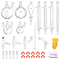 VEVOR Lab Distillation Kit, 3.3 Boro Lab Glassware Distillation Kit with 24, 40 Joint, 1000ml Esential Oil Distillation Apparatus Kit, 32 τμχ Σετ εξοπλισμού γυαλικών