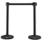 Βάλοι VEVOR Crowd Control Stanchions, 2-pack Crowd Control Barriers με 6,5FT μαύρη ανασυρόμενη ζώνη, Plastic Stanchion Queue Post, Belt Barriers Line Divider Stanchion σετ για πάρτι, αεροδρόμιο, έκθεση