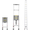 VEVOR Telescoping Extension Ladder 20.3FT Multi-button Retraction 419 LBS