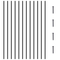 Μεταλλικά κάγκελα VEVOR Staircase, 44&#039;&#039; x 0,5&#039;&#039; τετράγωνα διακοσμητικά κάγκελα από κράμα αλουμινίου, 31 πακέτο κιγκλίδωμα καταστρώματος με βίδες, κλασικό κοίλο ίσιο κιγκλίδωμα κατάστρωμα με σατέν μαύρη επίστρωση