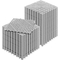 VEVOR Modular Interlocking Cushion, 50 Pack 30 x 30 cm Splicing Drinage Mats, Μαλακό PVC Πλακάκια δαπέδου αποχέτευσης, Αντιολισθητικές οπές αποστράγγισης για τουαλέτα, Μπάνιο, Κουζίνα, Πισίνα, Υγρό Χώρο, Γκρι