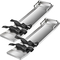 VEVOR Concrete Knee Boards 30&#039;&#039; x 8&#039;&#039; Slider Knee Boards, Kneeler Board από ανοξείδωτο χάλυβα Kneeboards, Concrete Sliders Pair Moving Sliders, with Concrete Board Straps for Cement and Concrete Finishi
