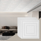 Πλακάκια οροφής VEVOR 12-συσκευασία 24 x 24 σε PVC εύκολης εγκατάστασης Λευκό μοτίβο μανταλάκι