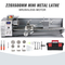 VEVOR Mini Metal Lathe 750W Μεταβλητής ταχύτητας Μεταλλικός Τόρνος 50 έως 3000Rpm Τόρνος Ακριβείας Φρέζας 220 x 600mm για Μεταλλικός Τόρνος Μεταλλικός Τόρνος για Τρυπάνι Περιστροφής Αντιπροσώπου